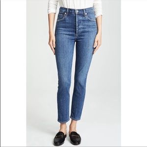 Agolde Nico High Rise Slim Fit in Subdued